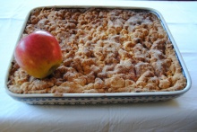 Winterse appelkruimeltaart