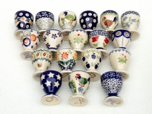 Eierdopjes in vele motieven verkrijgbaar.